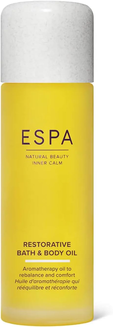 Detalle de ESPA Restorative Bath and Body Oil 100 ml – Lavanda, Palmarosa e Arancia Dolce