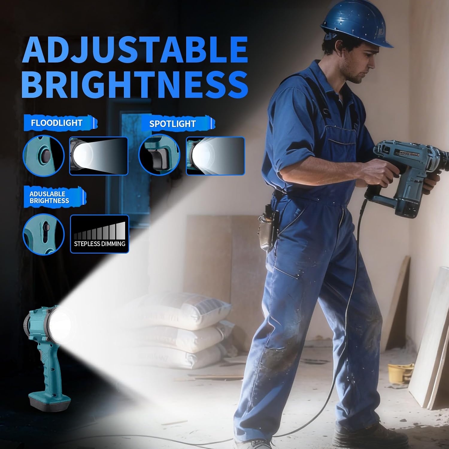 Detalle 2 de LETOUR 18W cordless work light