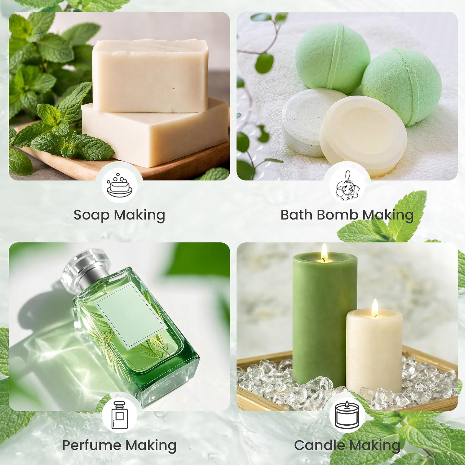Thumbnail 5 de Olio essenziale di menta piperita ESSNAT 30 ml – 100% naturale, per aromaterapia, diffusori e progetti DIY