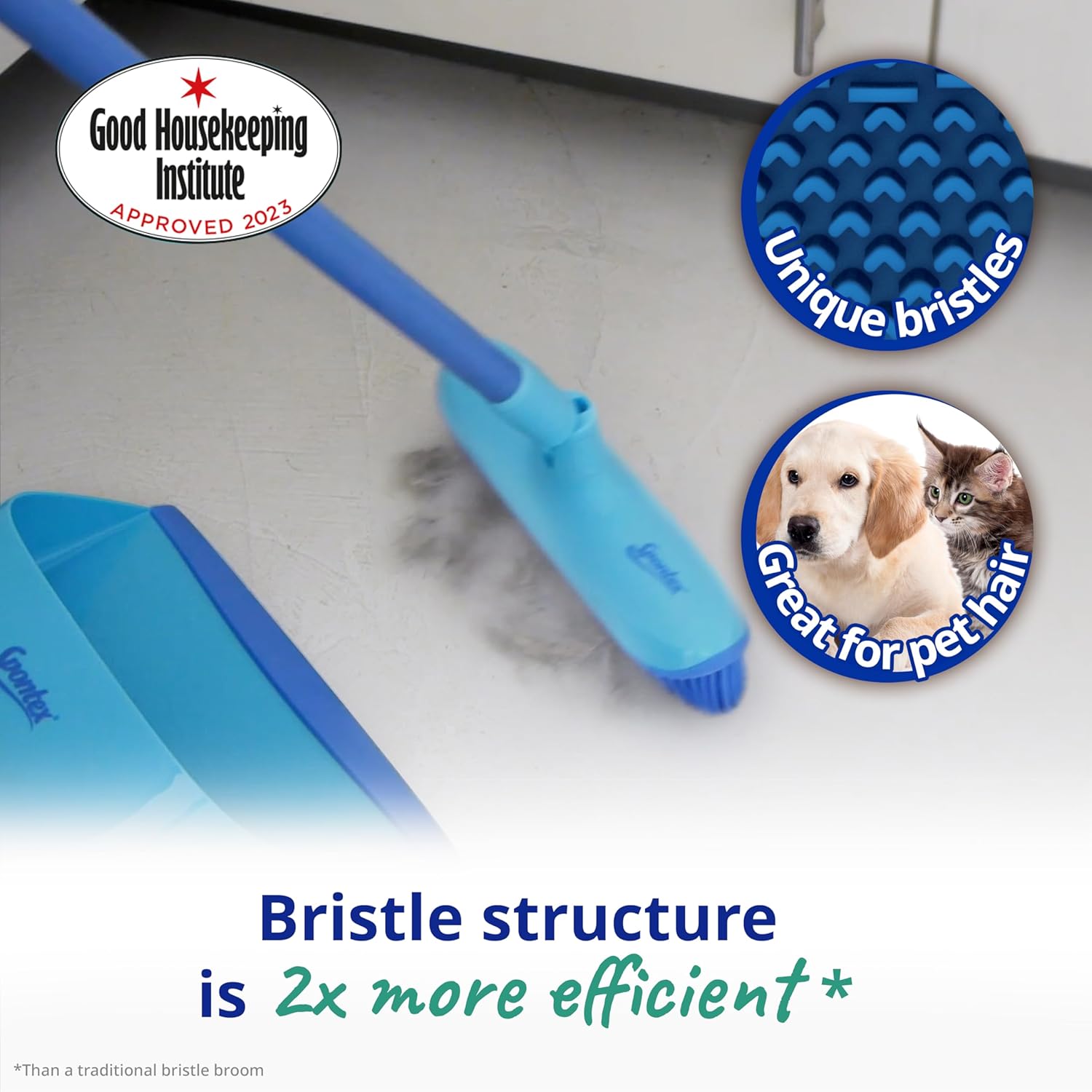 Thumbnail 1 de Spontex Catch & Clean Indoor Rubber Broom