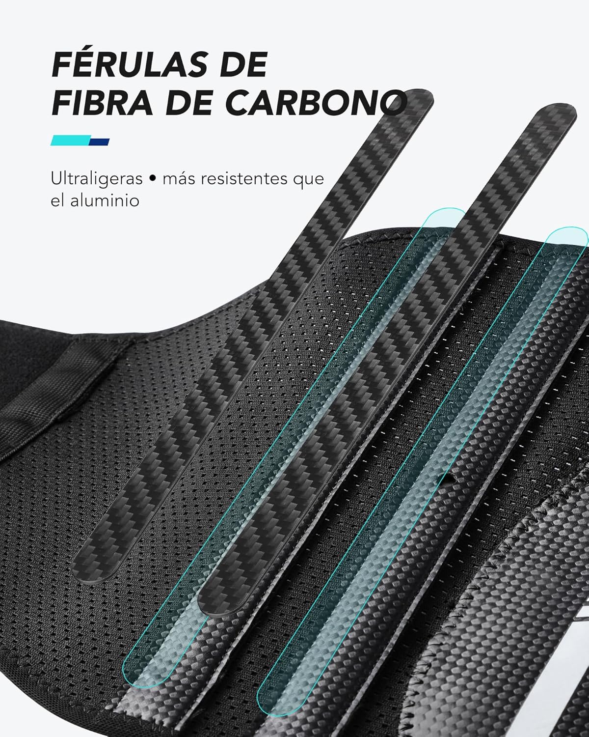 Thumbnail 2 de Fitomo Faja Lumbar Hombre y Mujer con Férulas de Fibra de Carbono 💪