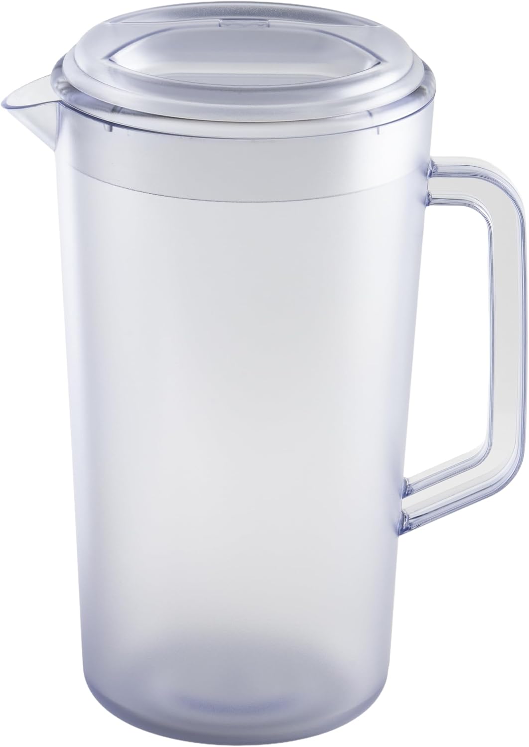 Detalle de G.E.T. Heavy-Duty 1 Gallon Plastic Pitcher with Lid (Clear, BPA Free)