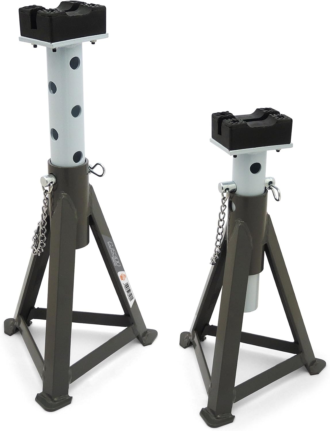 Thumbnail 4 de MAXTOOLS AJS300 — Paire de chandelles crémaillère, 3 tonnes, hauteur réglable