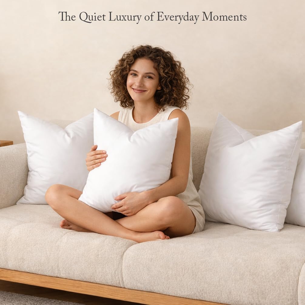 Thumbnail 3 de puredown Euro Pillow Insert 24 x 24 2-pack