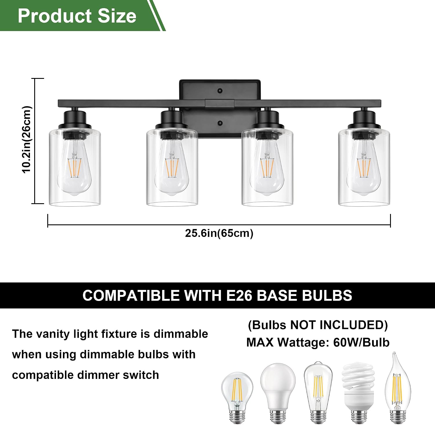Detalle de Ascher Bathroom Vanity Light, 4-Light