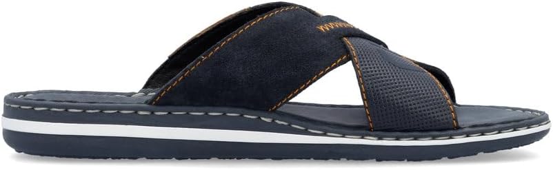 Detalle de Rieker Herren Pantoletten 21098 – bequeme Slipper mit normaler Weite (G)