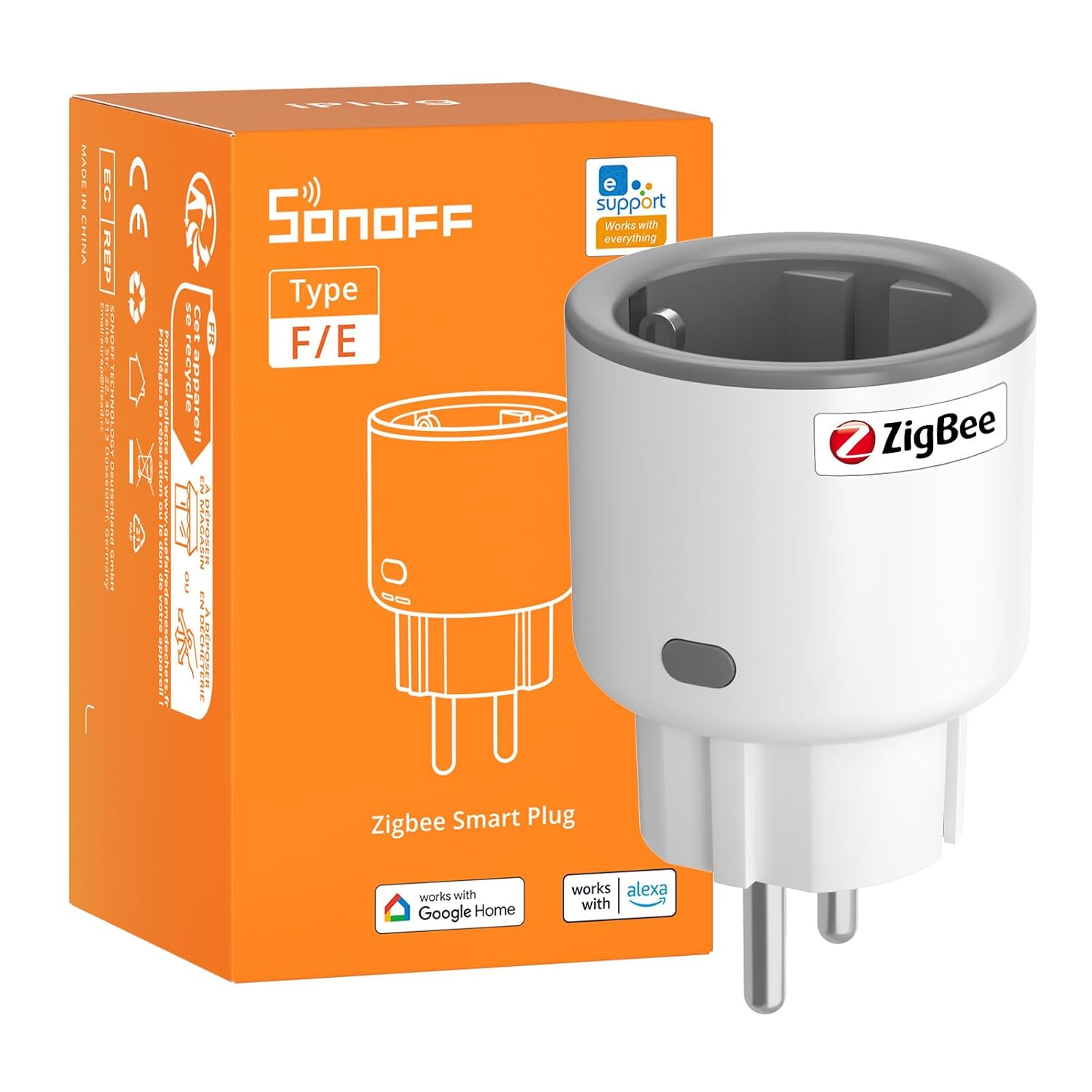Thumbnail 6 de SONOFF S60ZBTPF Intelligente Steckdose Zigbee – Fernbedienung, Energieüberwachung, Timer, Überlastschutz und Zigbee-Repeater (4er Pack)