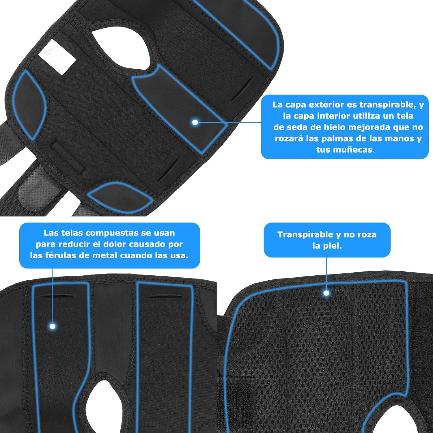 Thumbnail 4 de TOVIKI Muñequera Tendinitis con 2 férulas