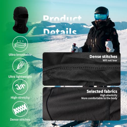 Detalle de LONGKING Passamontagna antivento traspirante unisex con protezione UV