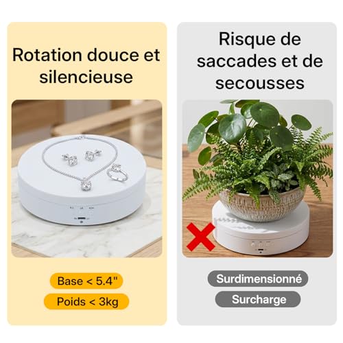 Thumbnail 11 de Mcbazel Support rotatif à 360° — Plateau tournant motorisé pour bijoux et montres