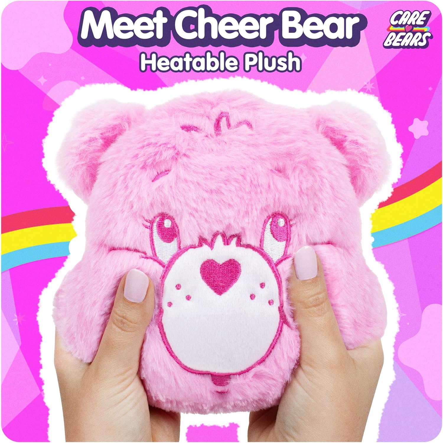 Thumbnail 1 de Care Bears Cheer Bear Heatable Plush (microwavable & chillable) – weighted comfort toy for soothing warmth