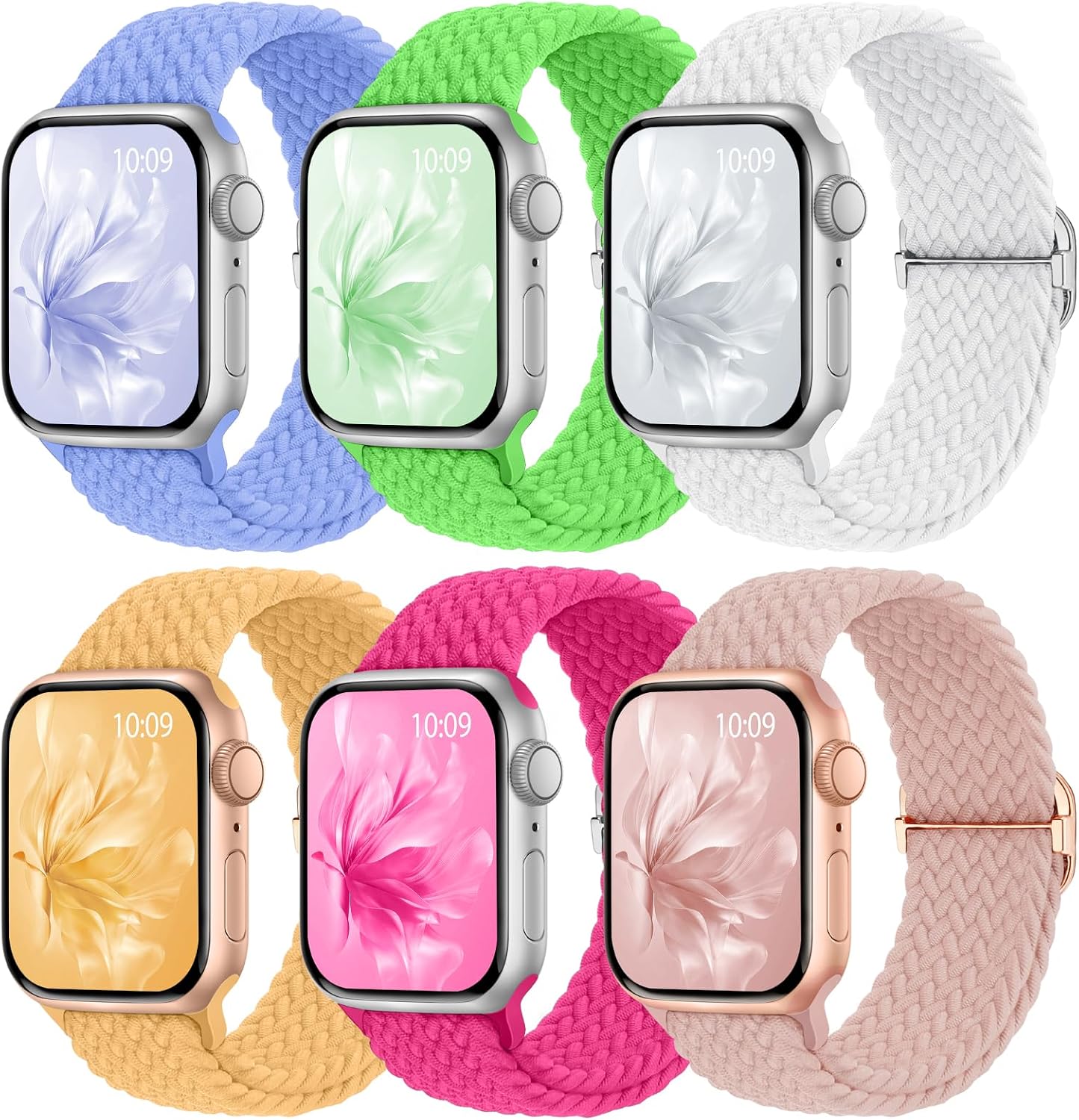 Thumbnail 6 de 6 Pack Braided Stretchy Bands 6 Sizes