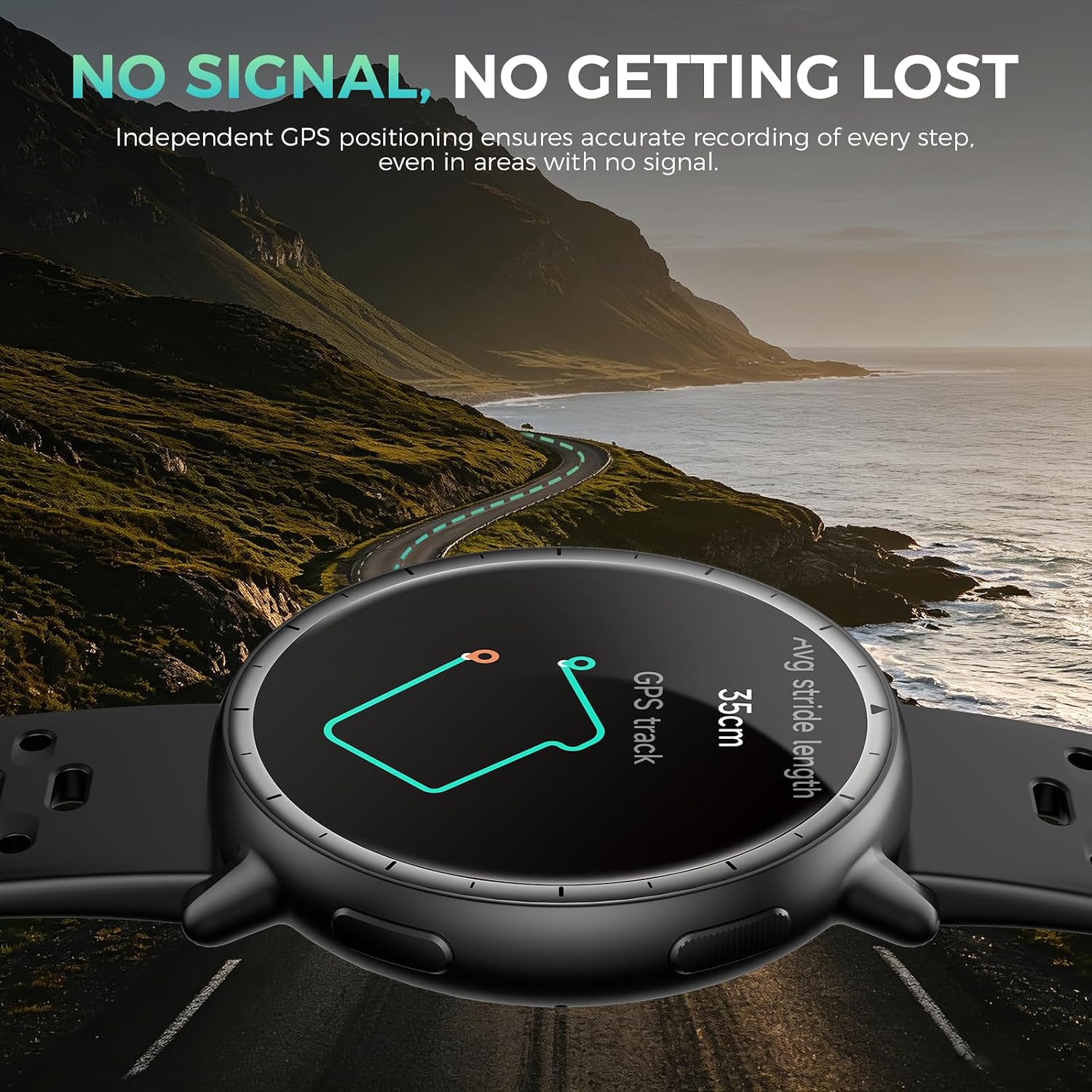 Thumbnail 1 de GPS Smart Watch for Men GT1 with 1.32" AMOLED, 110 Sports Modes and Bluetooth Calls