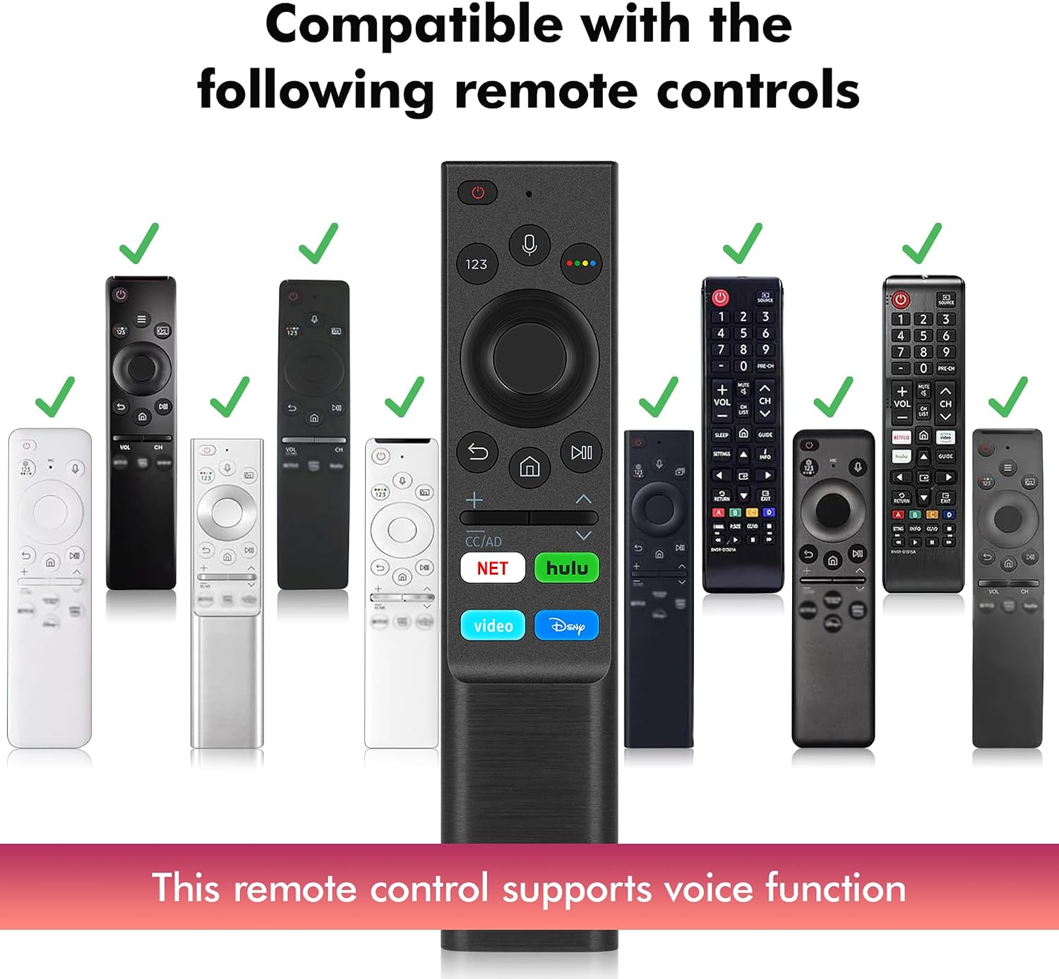Detalle de Samsung Frame TV replacement remote with voice control