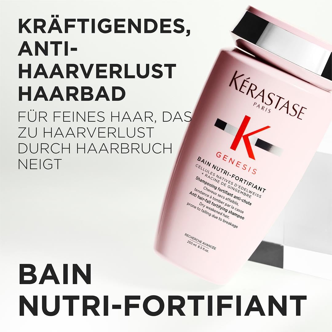 Detalle de Kérastase Bain Nutri-Fortifiant Shampoo – Genesis: Für normales bis trockenes und geschwächtes Haar