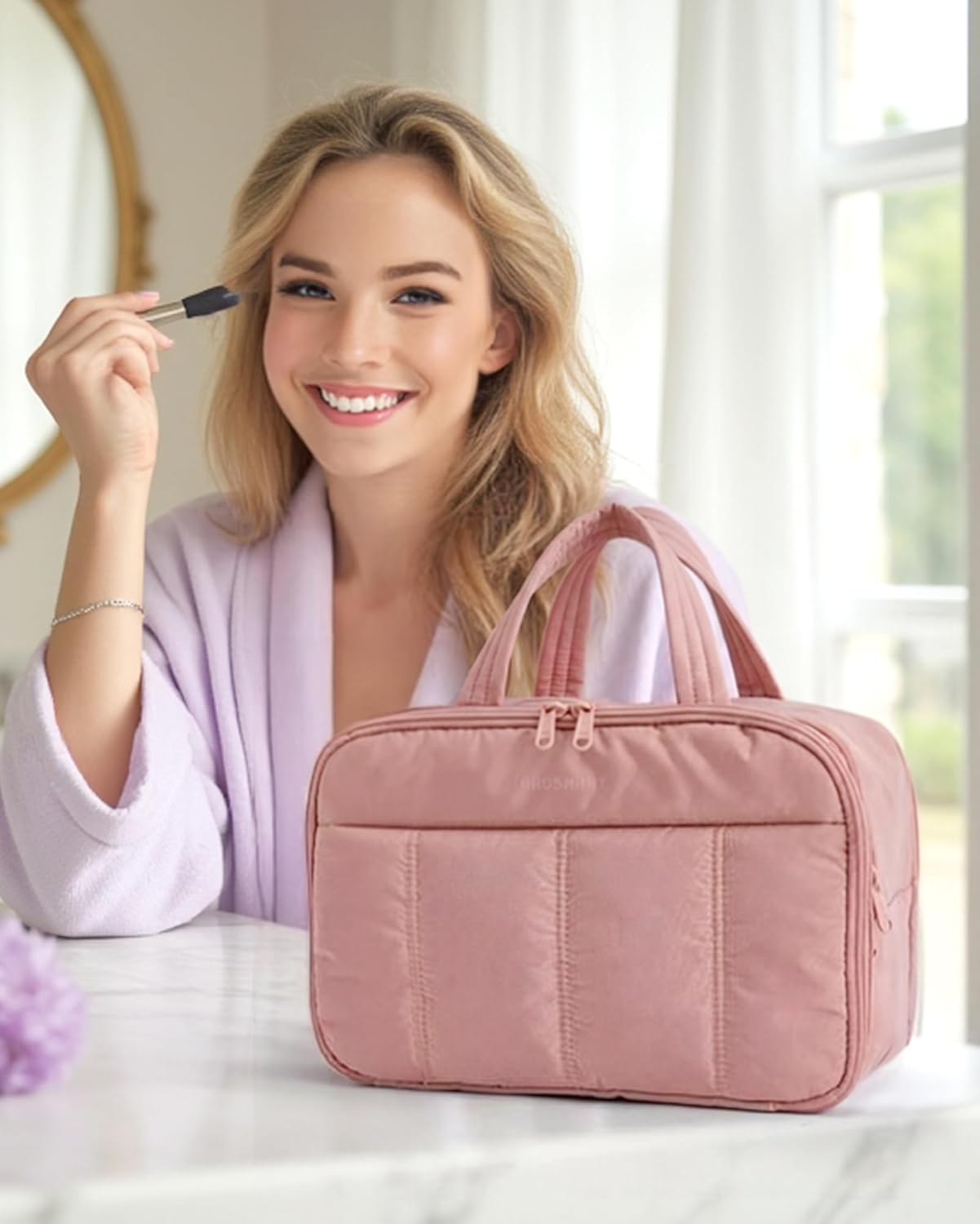 Thumbnail 6 de BAGSMART Travel Toiletry Bag with 4 compartments