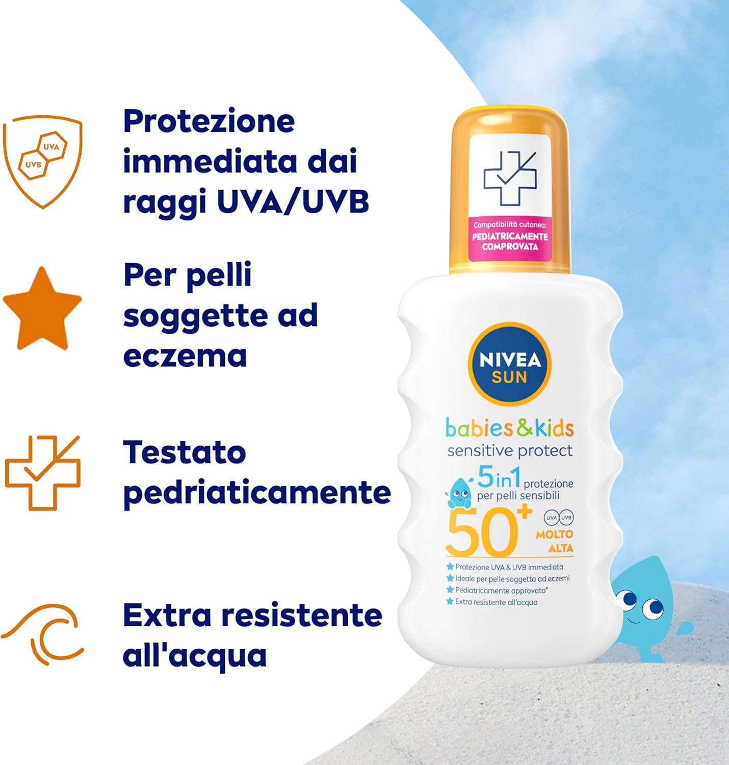 Thumbnail 1 de NIVEA SUN Spray Kids Sensitive Protect & Play FP 50+ (6 mesi+) 200 ml