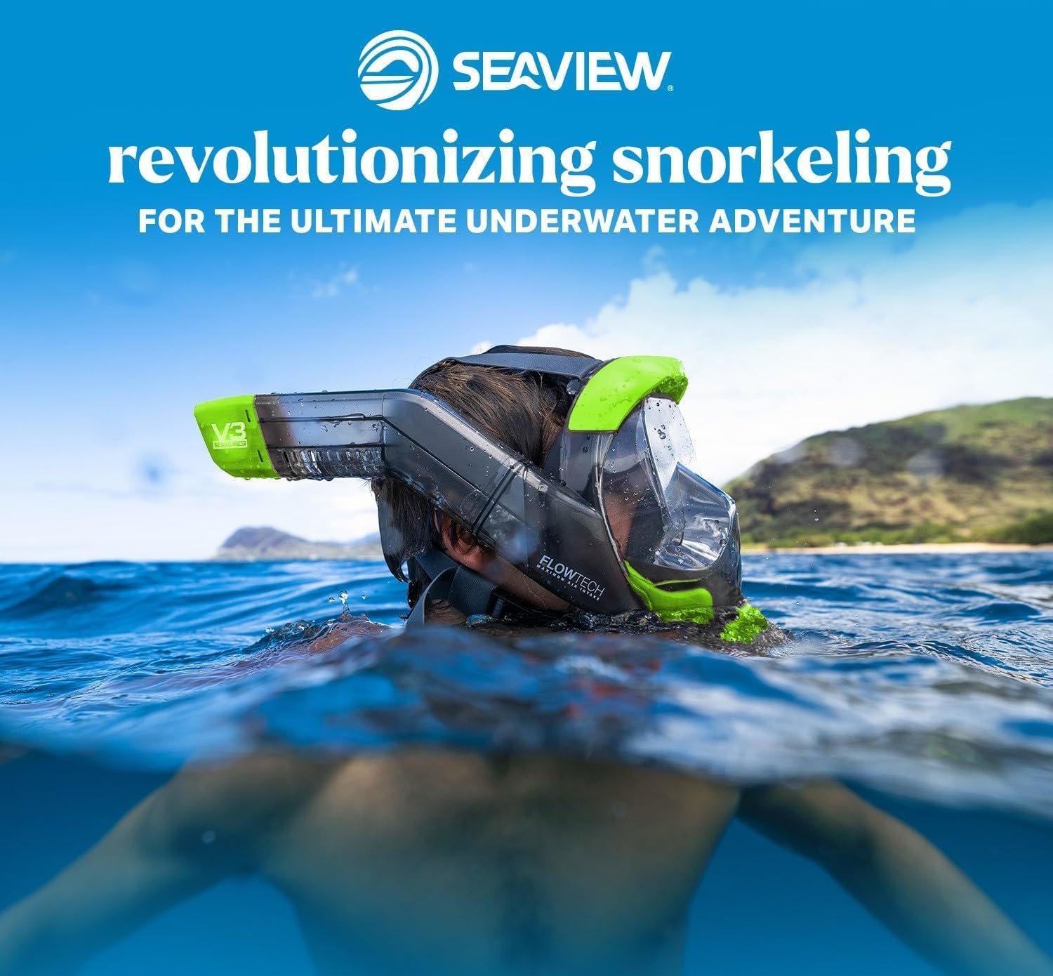 Detalle 2 de Seaview 180 V3 Full Face Snorkel Mask for Adults