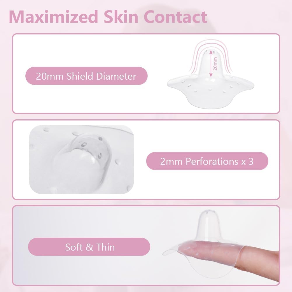 Detalle 2 de Aolso Paracapezzoli in Silicone: protezione e comfort per lallattamento e la transizione al biberon