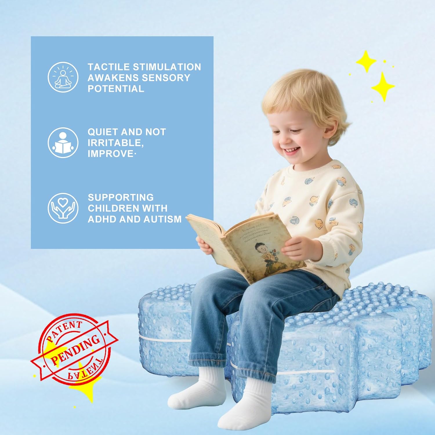 Detalle de Irrical sensory compression chair 26 x 28 x 9 inches