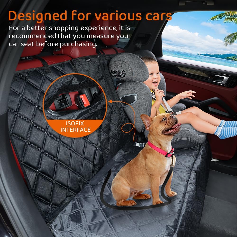 Detalle 2 de KYG Hundedecke Auto Rückbank – wasserdicht, abnehmbar, universell passend