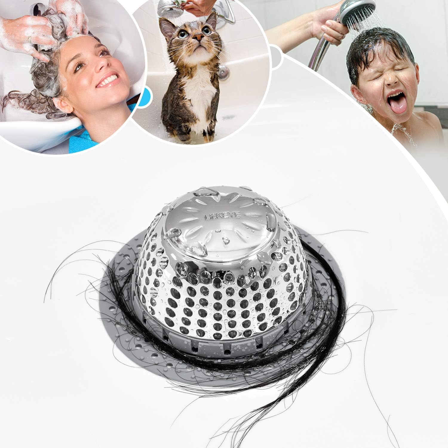 Thumbnail 6 de LEKEYE Drain Protector, Stainless Steel