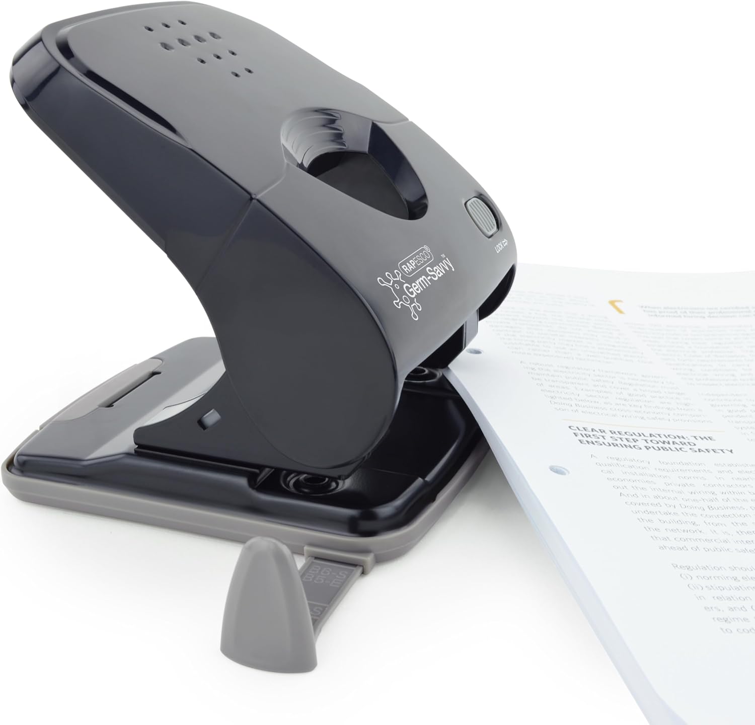 Detalle de Rapesco 1525 ECO X5-40ps Less Effort 2 Hole Punch