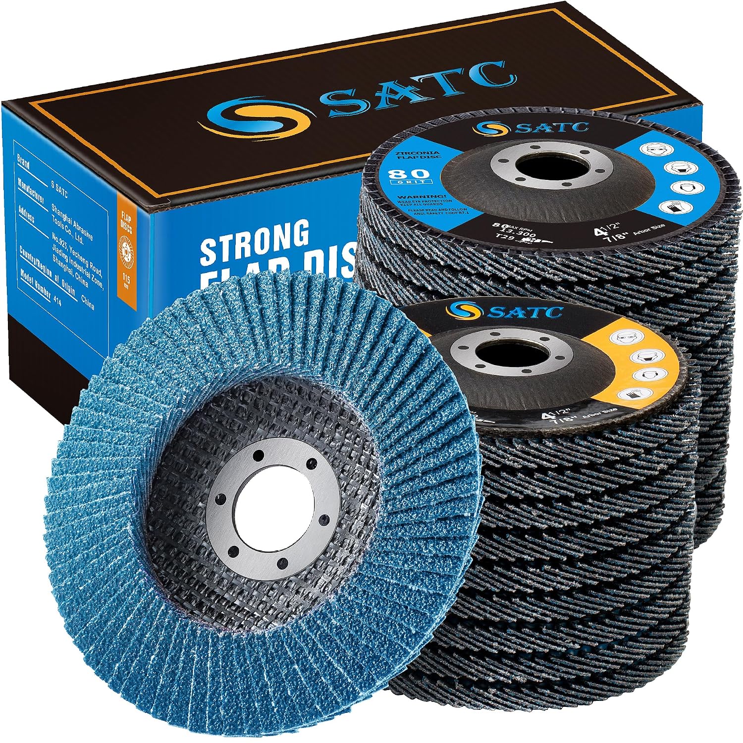 Thumbnail 6 de S SATC Flap Discs 115mm 40 Grit 10 Pack