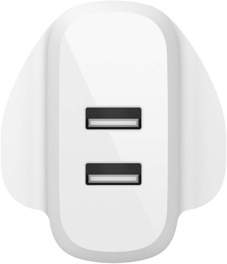 Detalle 2 de Belkin Boost Charge Dual USB-A 24W Wall Charger (WCB002MYWH) – White