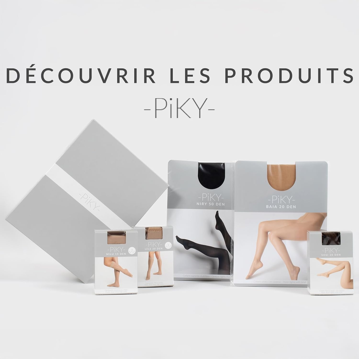 Thumbnail 6 de PIKY PACK: 4 paires de collants bébé 40 den | microfibre douce, Made in Italy