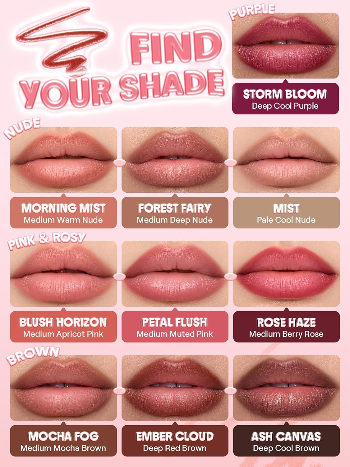 Detalle 2 de SHEGLAM Cloudline Blur Lip Liner sb25042896940086129, Morning Mist, Soft-Blur Finish