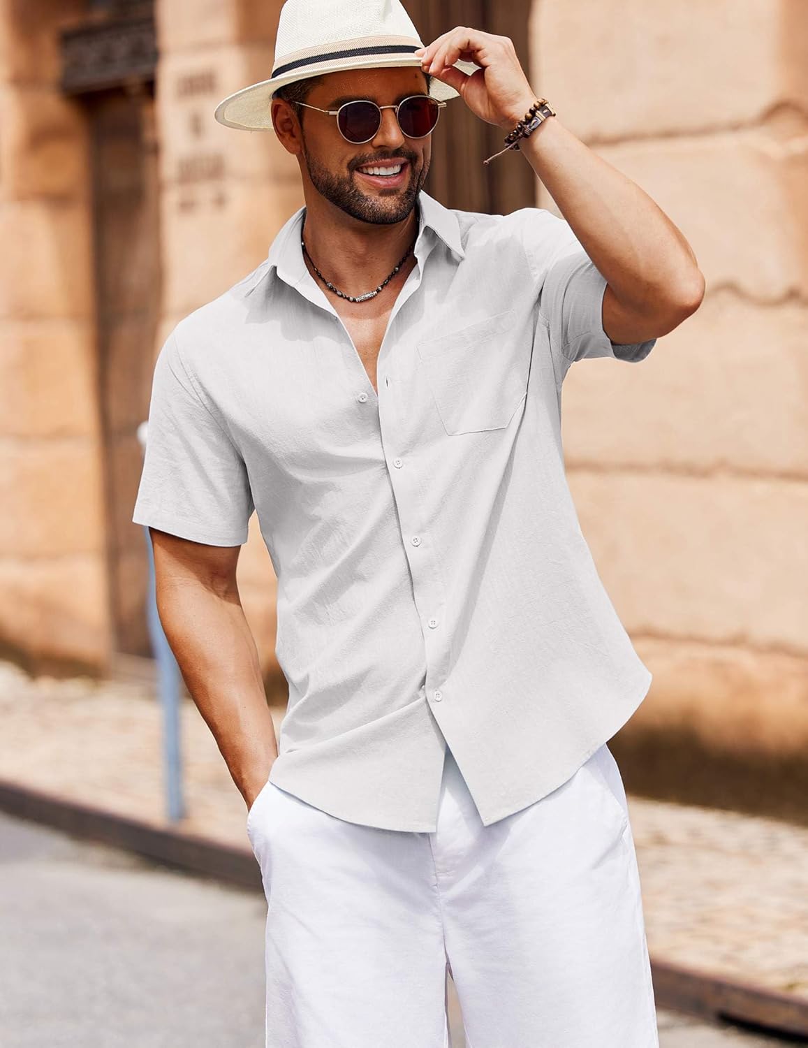 Thumbnail 1 de COOFANDY Button Down Shirt 100% Cotton