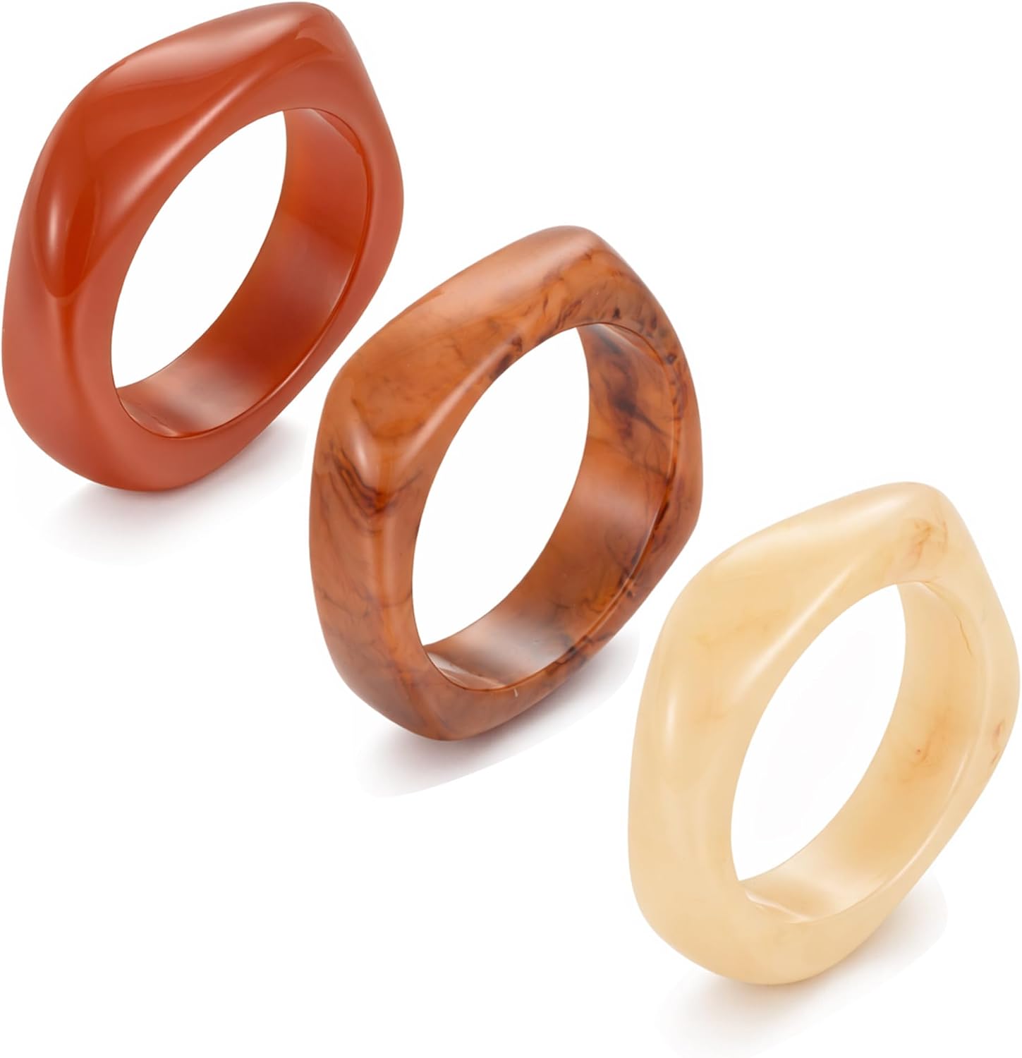 Thumbnail 6 de Gold Bangle Bracelet Set, 14K Gold Color