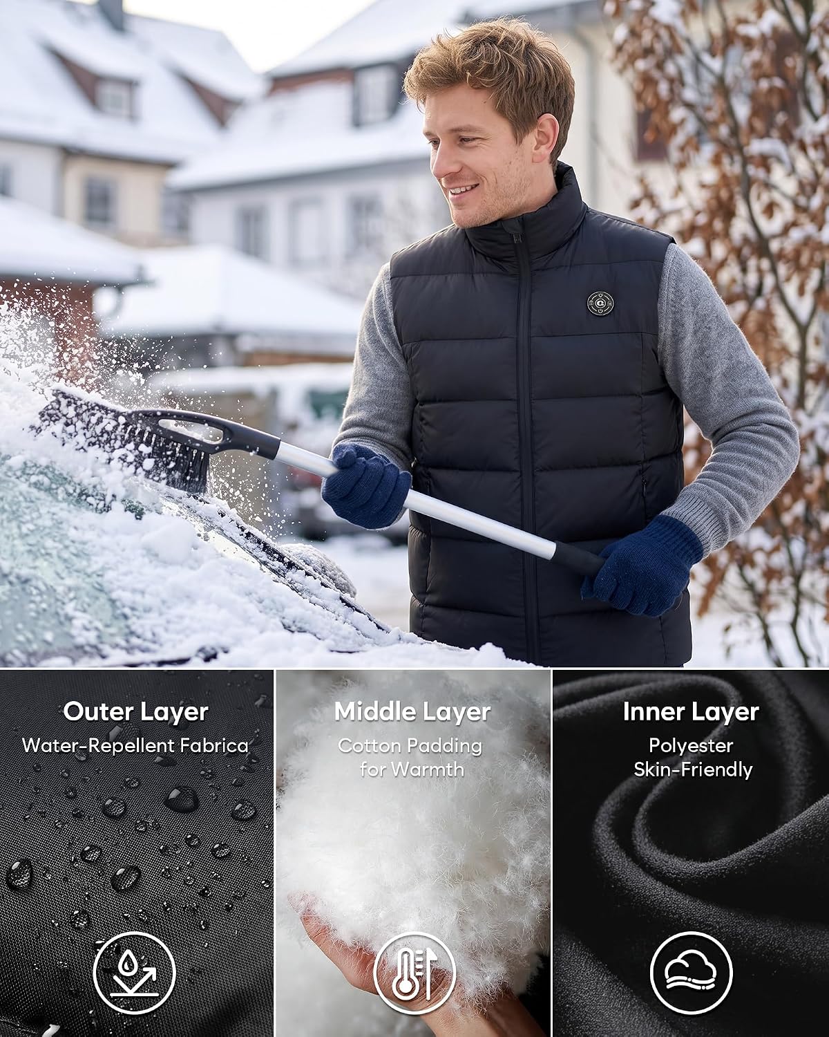 Detalle 2 de Men's Heated Vest, 16000mAh Battery