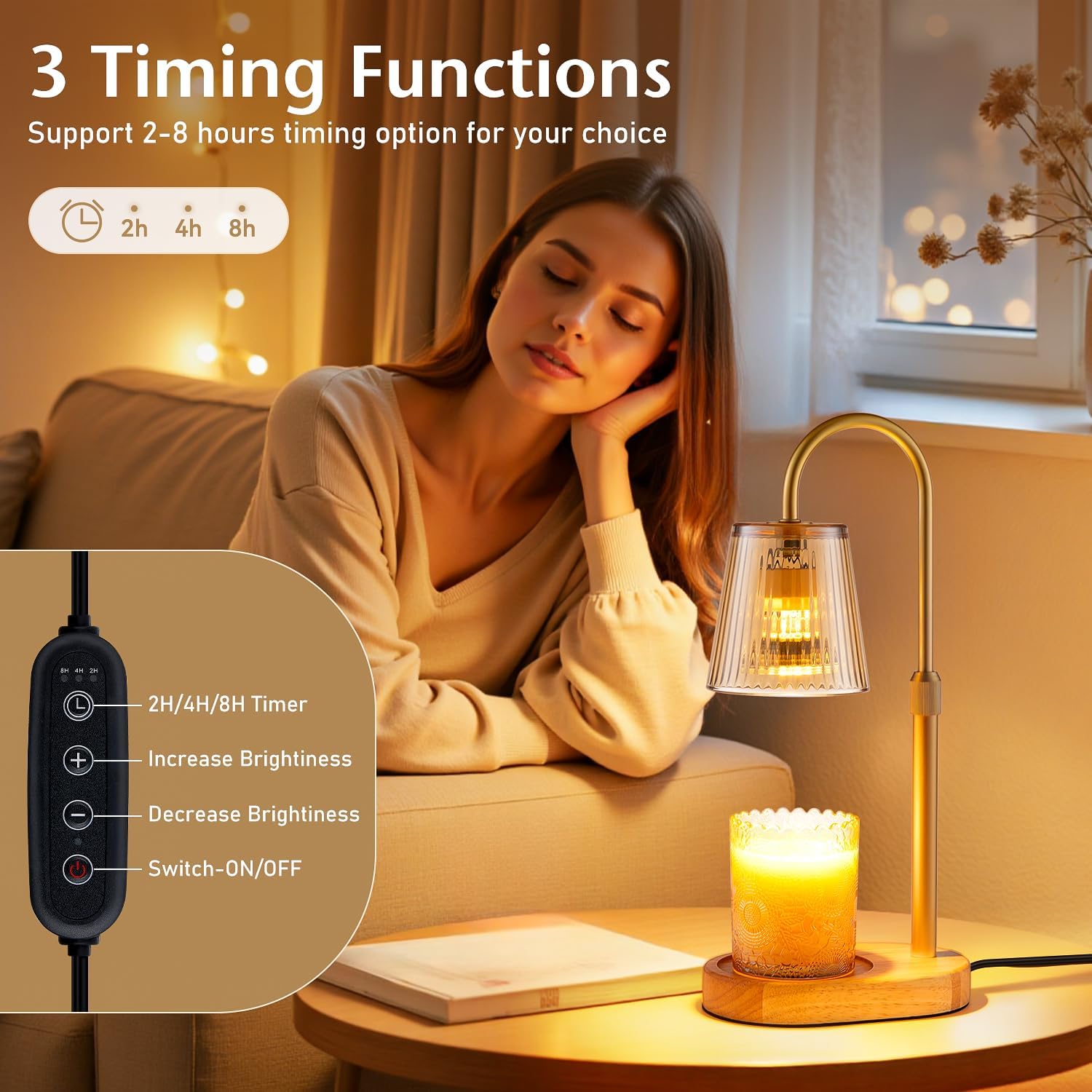Thumbnail 2 de JEKEMORYE Candle Warmer Lamp