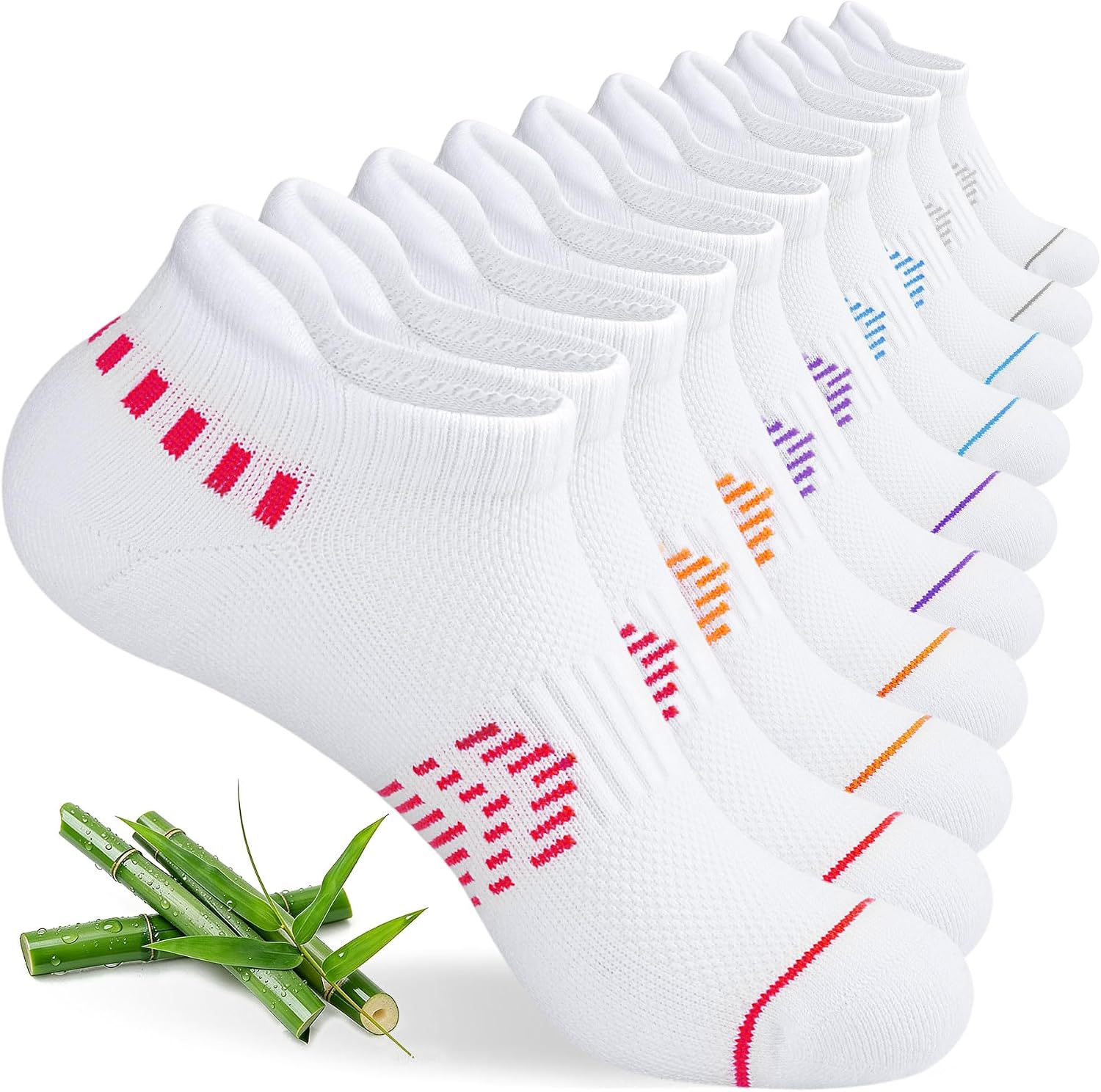 Detalle de floconssy Women's Ankle Socks, Bamboo Viscose