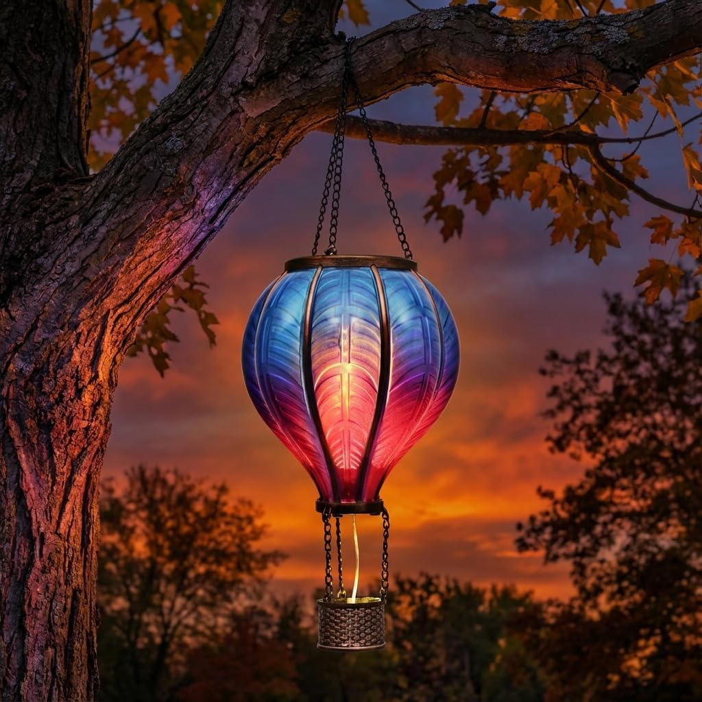 Thumbnail 6 de TERESA'S COLLECTIONS Flame Balloon Solar Garden Light 🎈