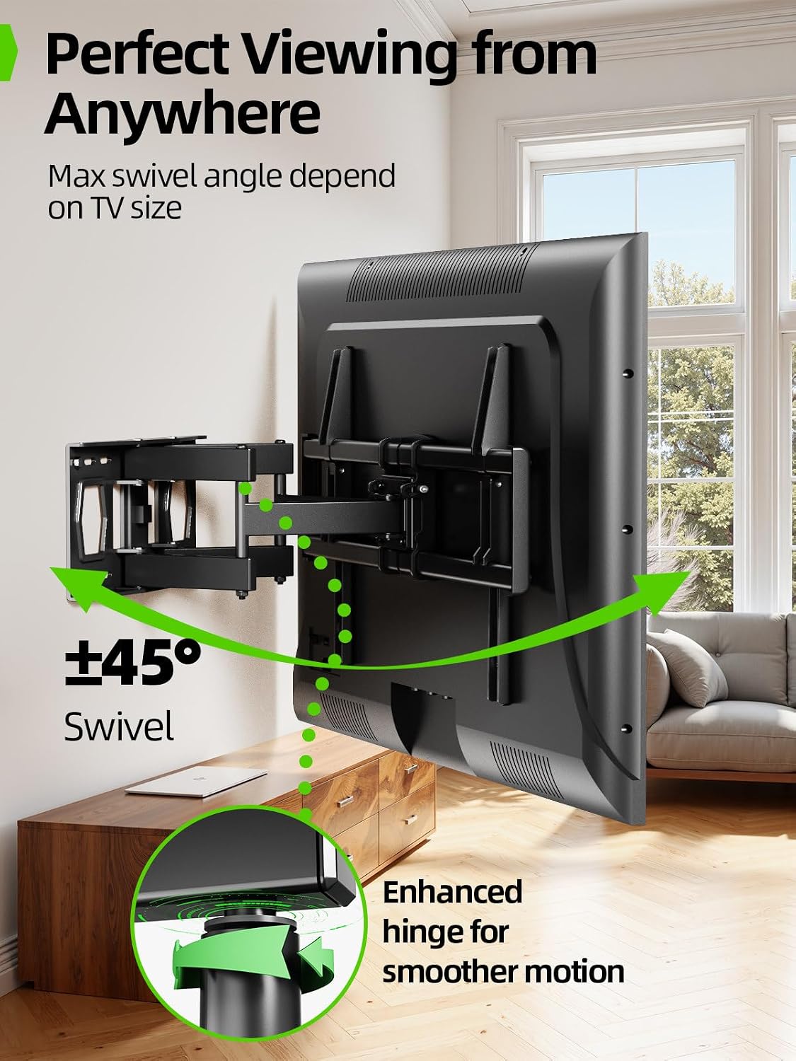 Detalle de USX MOUNT XML901 TV Wall Bracket for 37–86 Inch TV | Full Motion, 55kg
