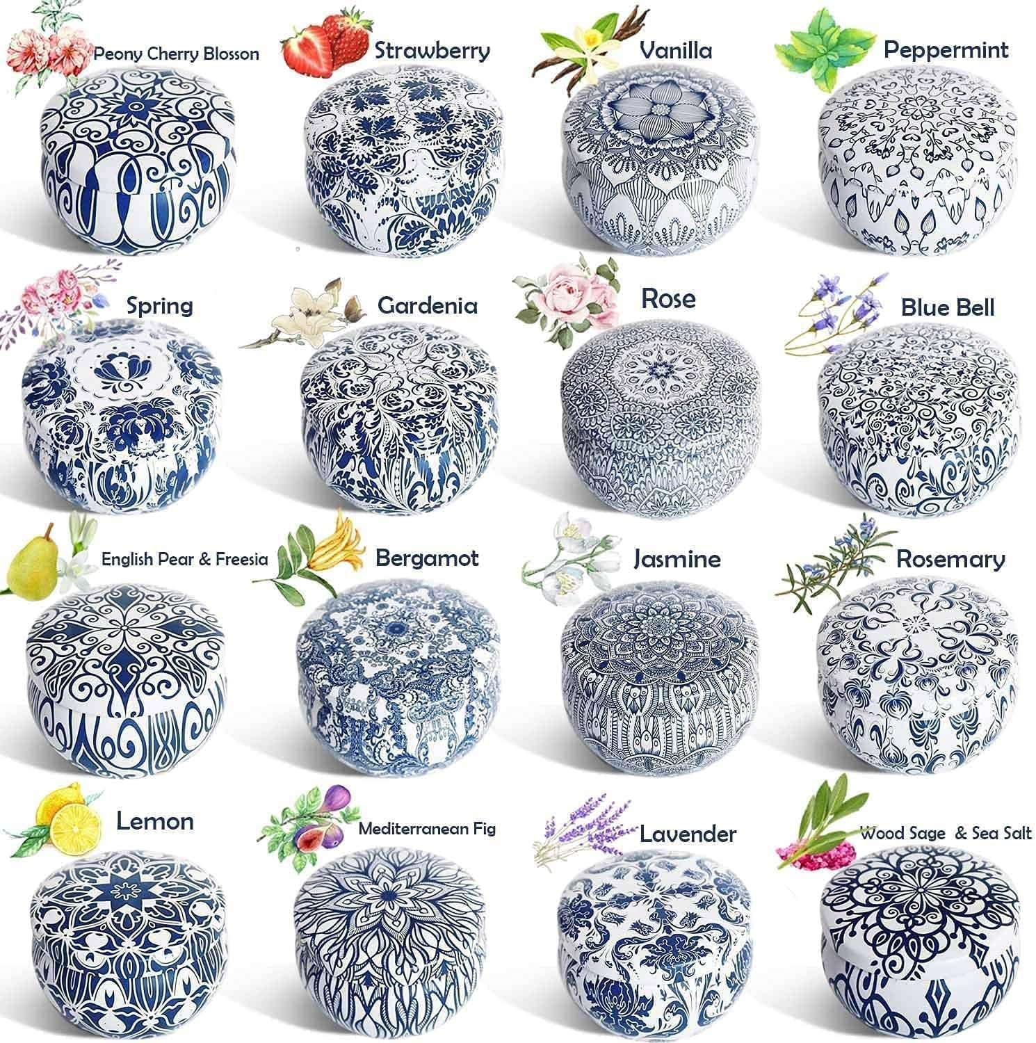 Thumbnail 1 de YOROXRG Scented Candles Gifts Set (16 Pack) Soy Wax Travel Tin Jars, 2.5 oz