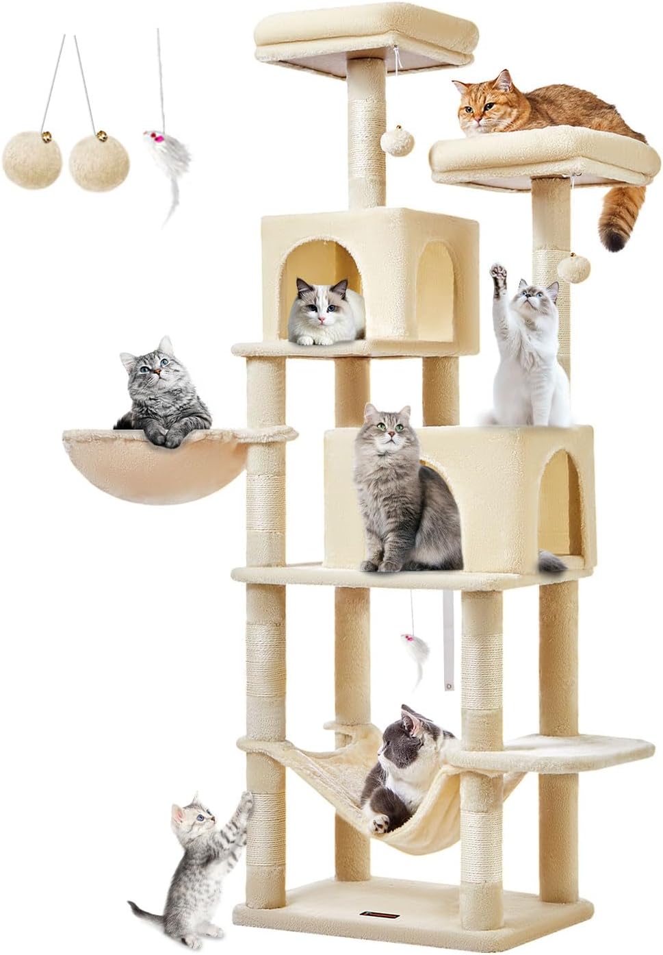 Detalle de Taoqimiao Cat Tree, 67-Inch