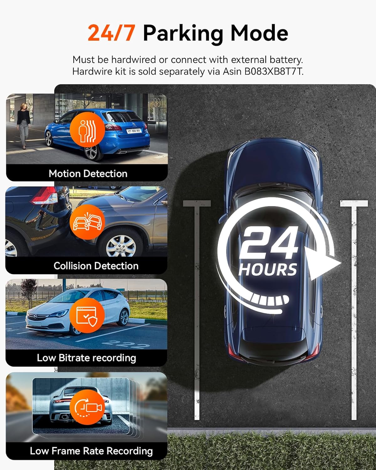 Thumbnail 6 de VANTRUE N2X Dual Dash Cam (Front) 2.7K+1080P with 5G WiFi, GPS, Night Vision & Parking Mode