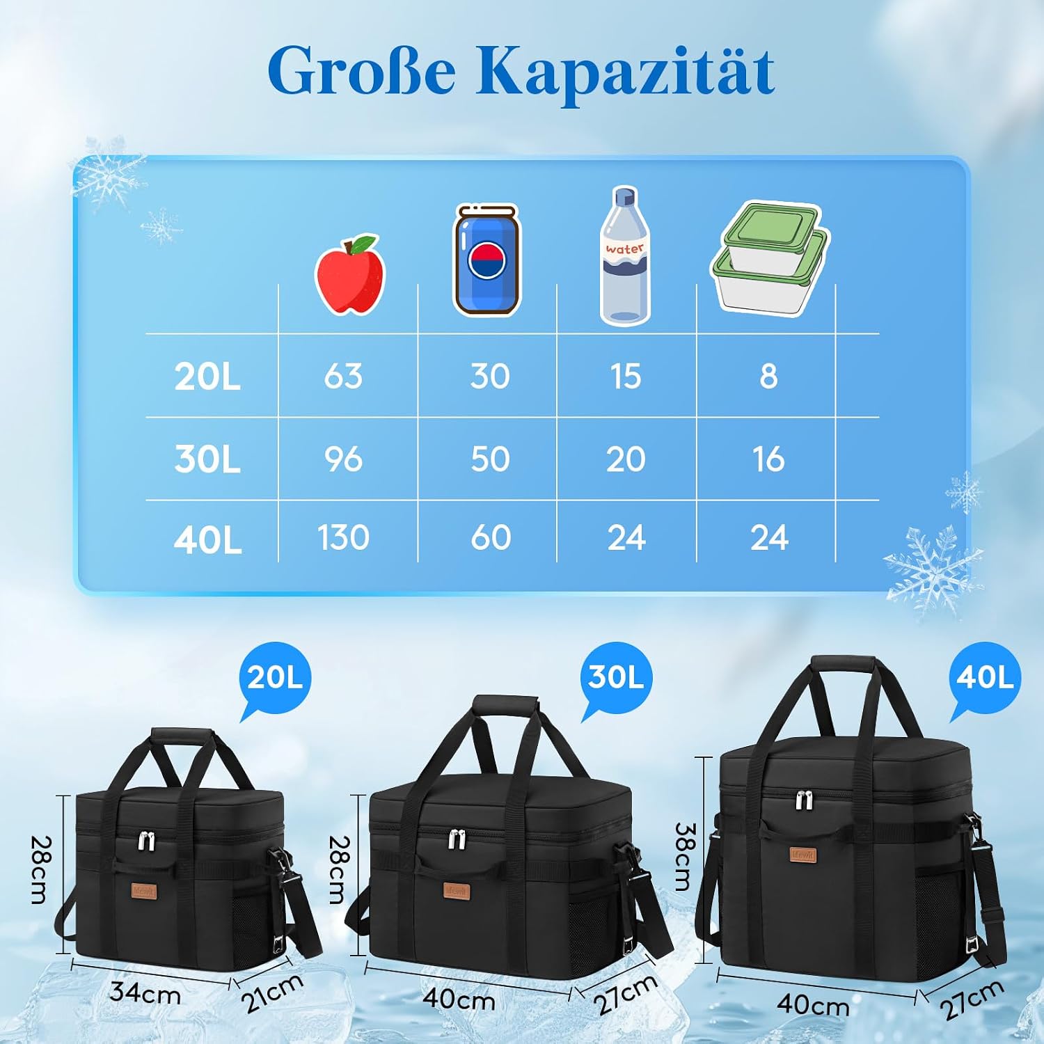 Thumbnail 1 de Lifewit Kühltasche 40L mit 60 Dosen