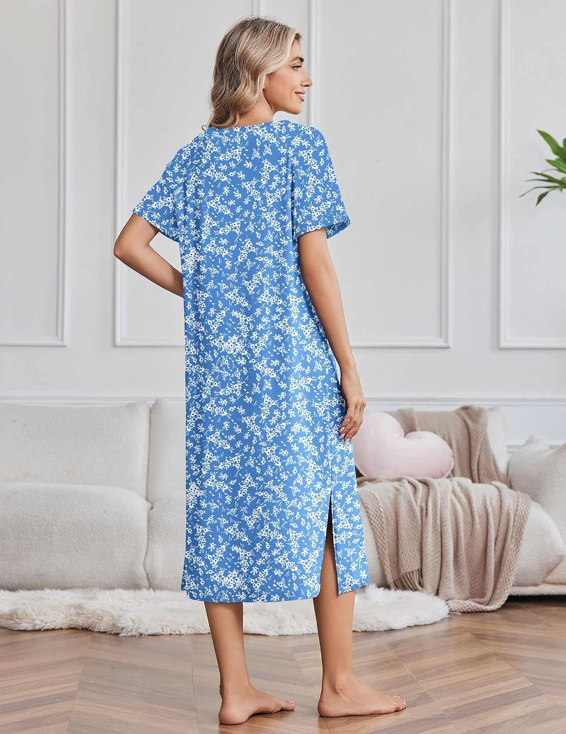 Detalle 2 de Ekouaer Long Nightgowns 3-Pack