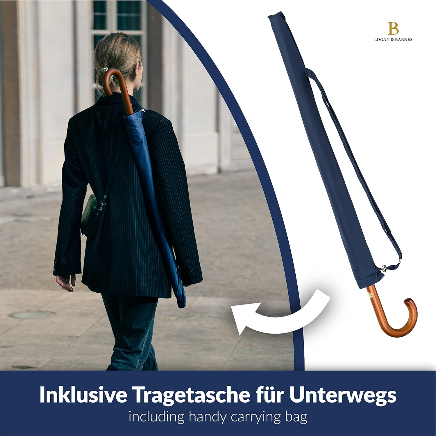 Thumbnail 2 de LOGAN & BARNES EDINBURGH Stockschirm Ø120cm ☂