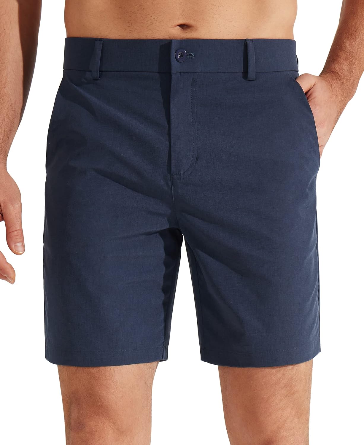 Detalle de Libin Men's Golf Shorts 7"/9" Work Dress Shorts: Lightweight, Quick-Dry & Water-Resistant Hybrid Comfort