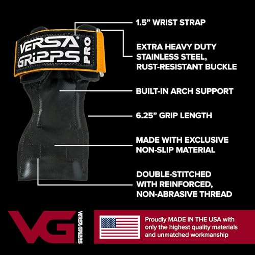 Detalle 2 de Versa Gripps Pro wrist straps for weightlifting