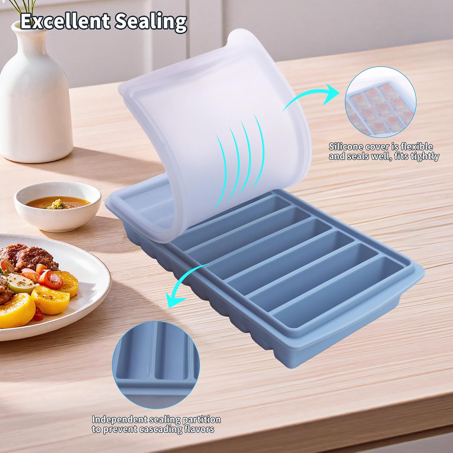 Thumbnail 4 de Silicone Freezer Trays, 50 mL