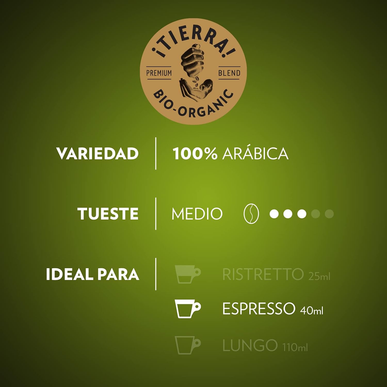 Thumbnail 4 de Lavazza Tierra For Planet Bio-Organic Arabica Espresso – schokoladiges Aroma, Nespresso Original kompatibel (10 Kapseln, Packung mit 2)