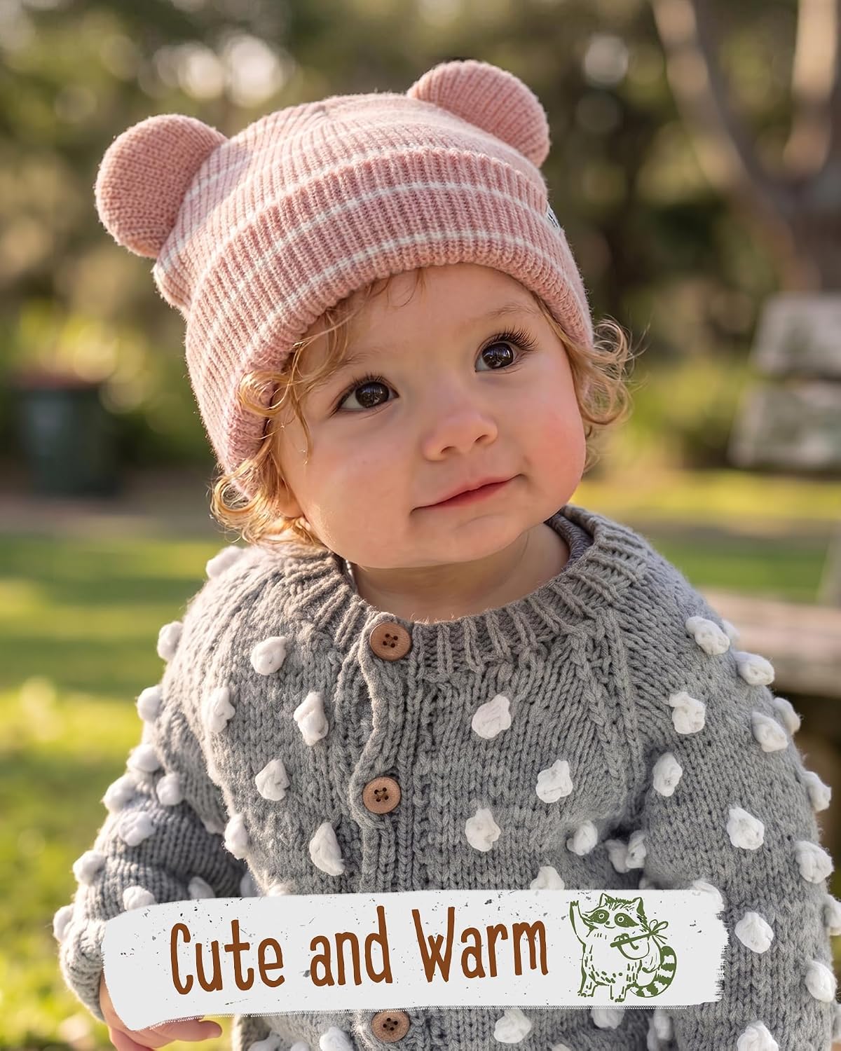Detalle de FURTALK Baby Beanie in Acrylic Knit