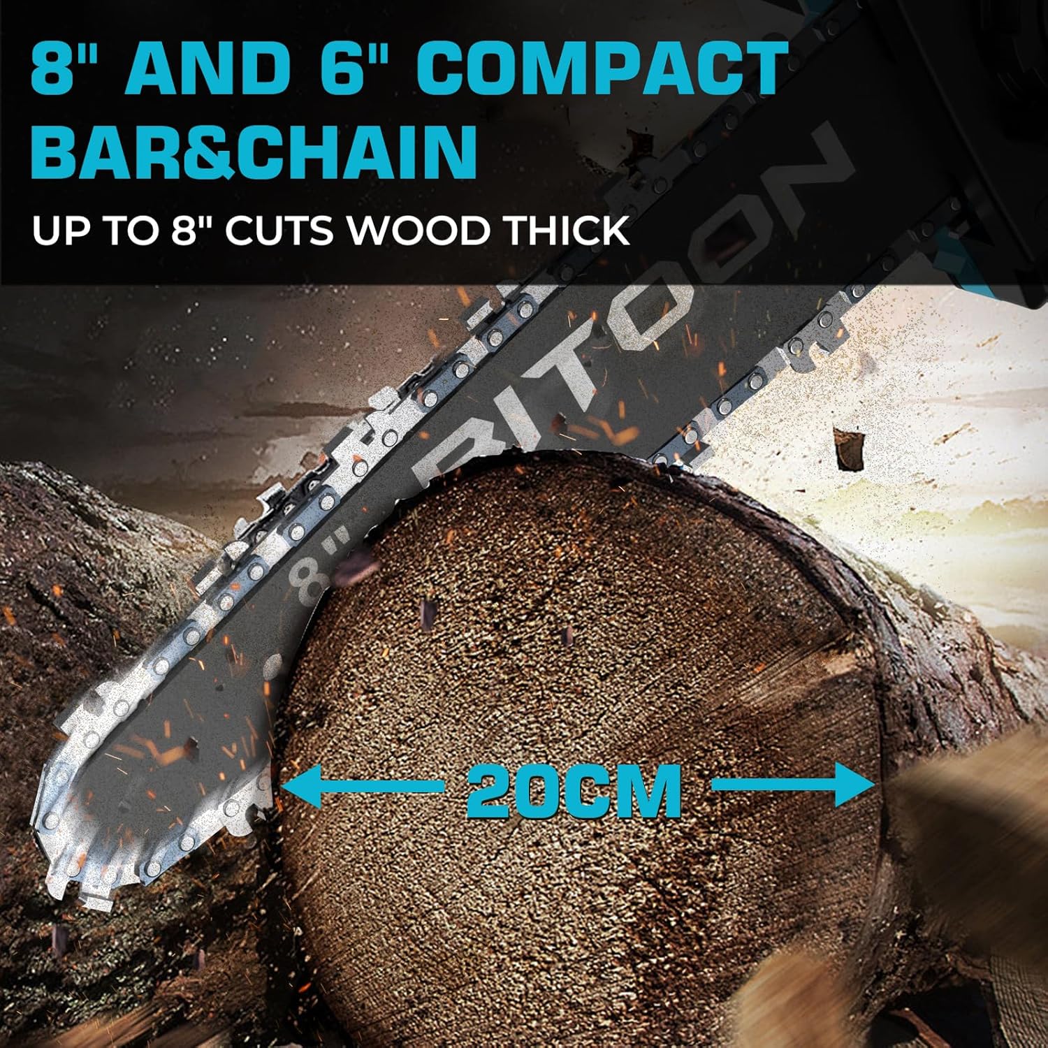 Thumbnail 4 de Makita 18V 8-Zoll Kettensäge